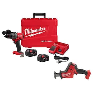 M18 FUEL 18V Lithium-Ion Brushless Cordless 1/2 in. Hammer Drill Driver Kit w/Hackzall