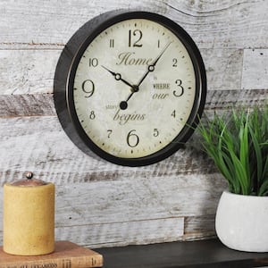 10 in. Round Sentiments Wall Clock