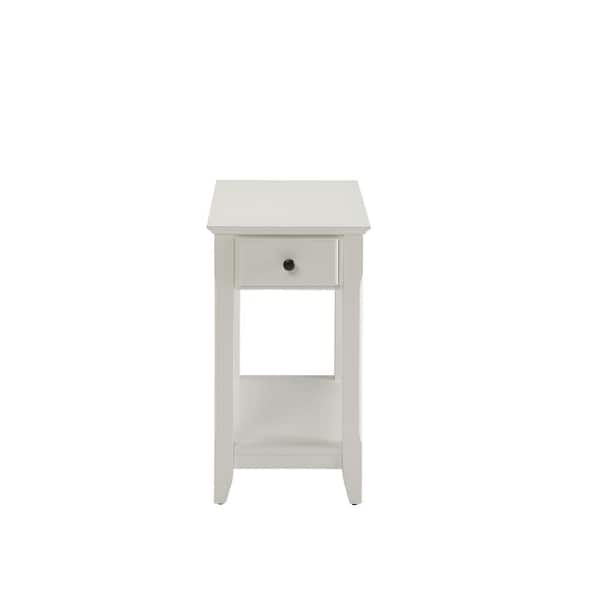 Venetian Worldwide Bertie White Side Table