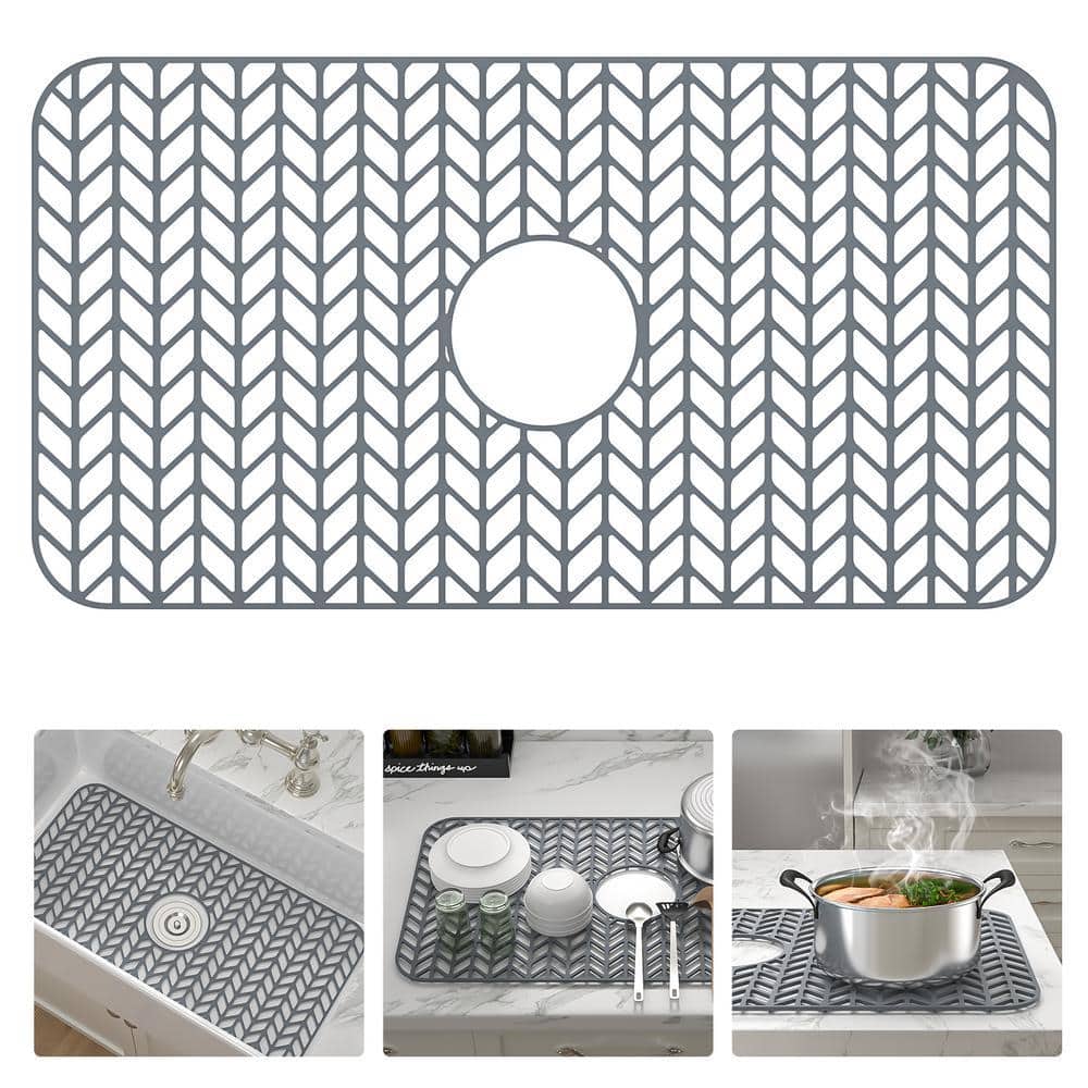 ❣️未使用品❣️シンクプロテクターシンクグリッド 26インチ x14-1/8インチ 26 in. L x 14 in. W Silicone Kitchen Sink Protective Bottom Grid
