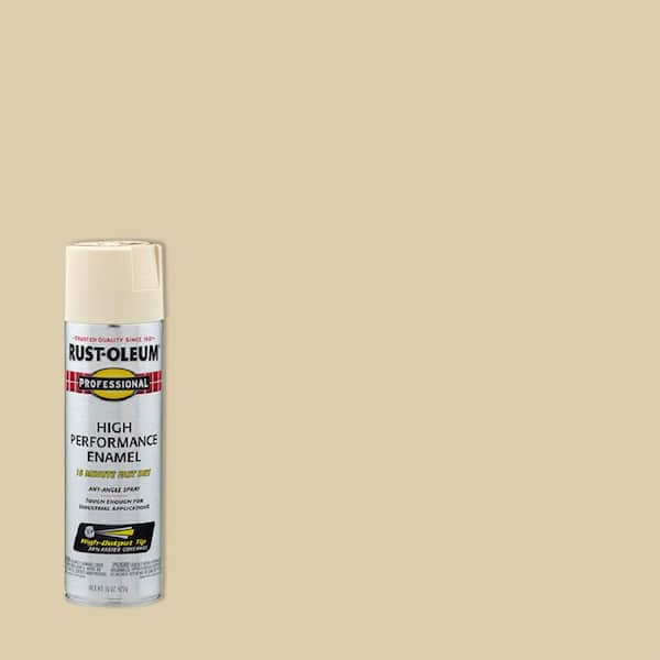 Rust-Oleum Professional 15 oz. High Performance Enamel Gloss Almond Spray Paint (6-Pack)