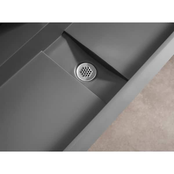 Serene Valley SVM2413R 24.17-in x 12.72-in Rear Drain Heavy-Duty Stainless Steel Sink Protector