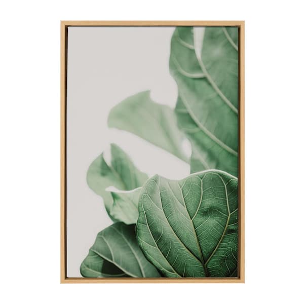 Kate and Laurel Sylvie Plant Study 7 by Alicia Abla Framed Canvas Nature Art Print 23 in. x 33 in .