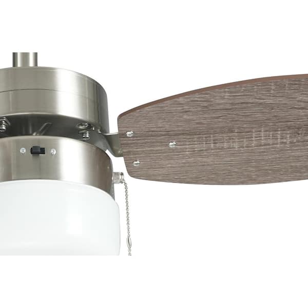 Triplicity 30 In Indoor Brushed Nickel Ceiling Fan With Light Db30tbn Lp - Triplicity 30 In Indoor Brushed Nickel Ceiling Fan With Light