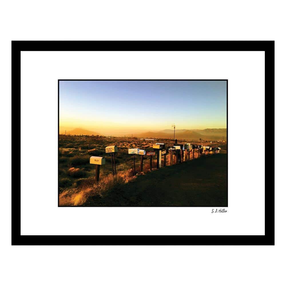 Heller Photography DESERT SUNSET MAILBOXES Framed Printed by Steven A. Heller Nature Poster Art Print 18 in. x 14 in. price history on PriceWatchPro