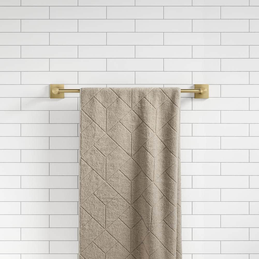 Ventus 18" Brushed Gold Wall Mounted Towel Bar