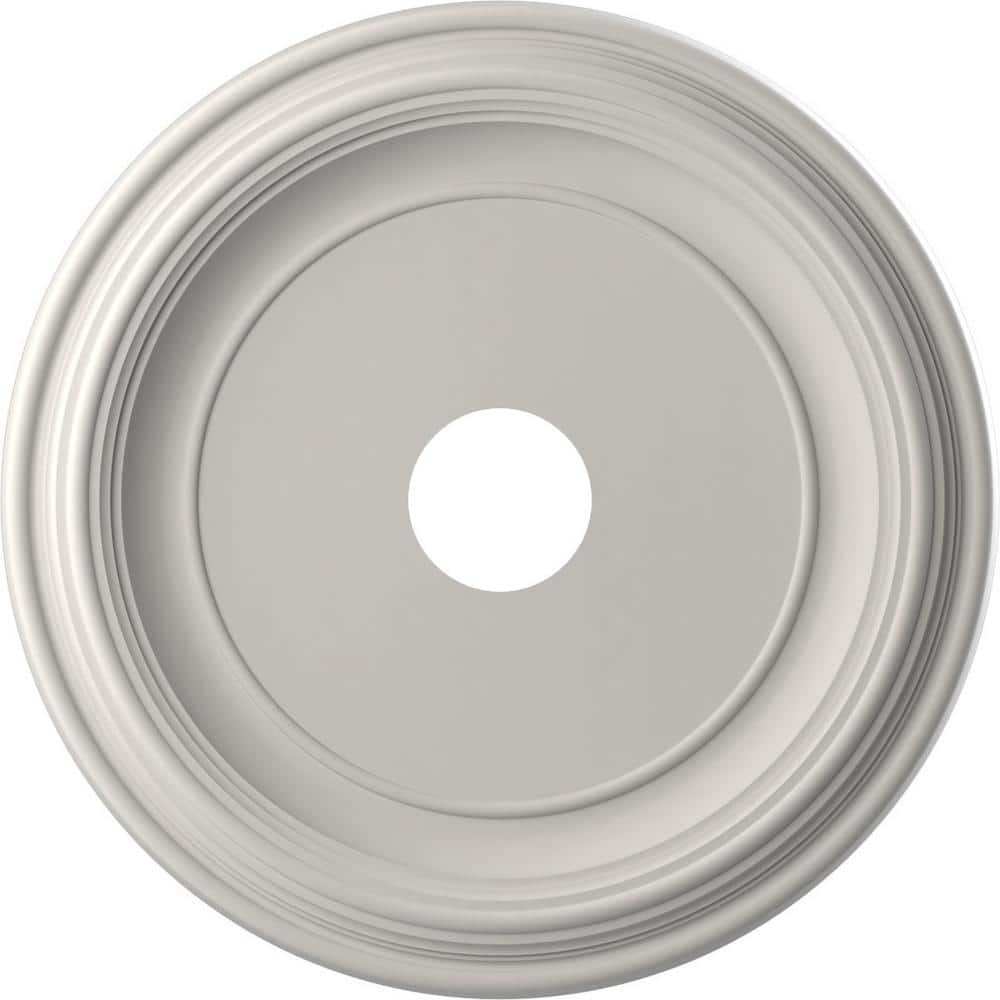 UltraCover Satin Blossom White 19-Inch Thermoformed PVC Ceiling Medallion