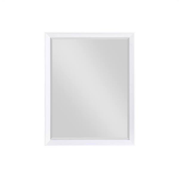 Dorel Living Jalila 30 In W X 38 H, White Framed Bathroom Mirror 30 X 36