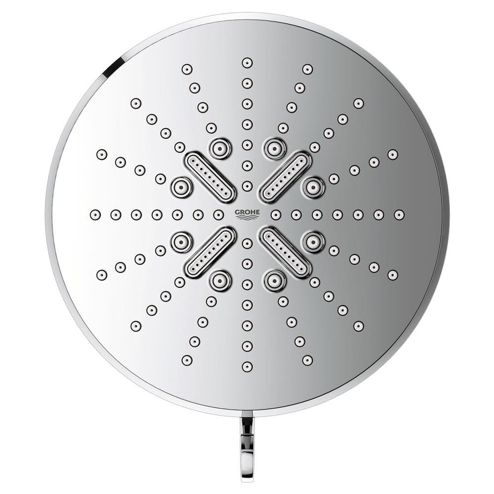 Chrome 3-Setting Wall Mounted Rain Shower Head