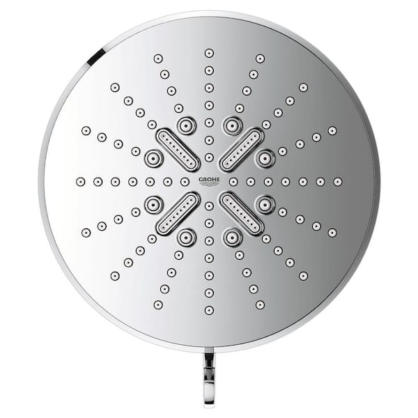 Rainshower SmartActive 3-Spray Patterns 1.75 GPM 6.5 in. Round Wall Mount Fixed Shower Head in StarLight Chrome