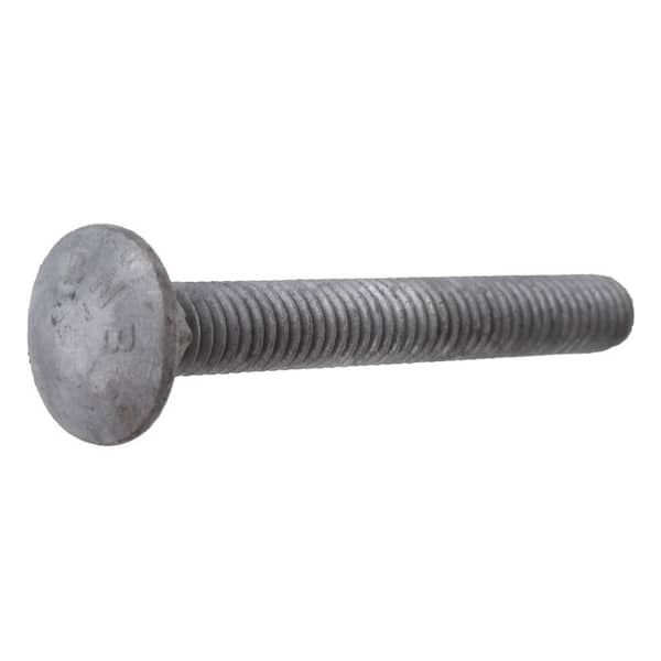 Carriage Bolts Hot Dipped Galvanized Grade 2 W/ Nuts 5/16-18 x 7'' Qty 25 