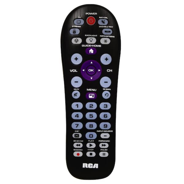 RCA 4-Device Universal Remote Streaming and Dual Navigation