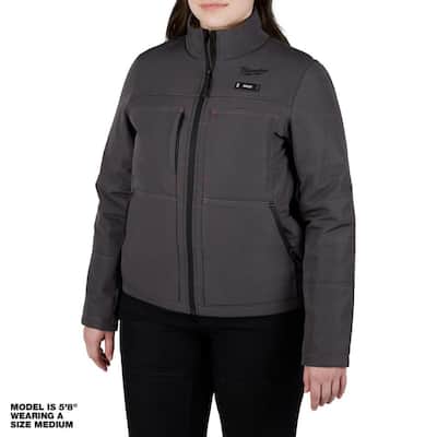 ORORO Women's Large Gray 7.38-Volt Lithium-Ion Heated Fleece Jacket with 1  Upgraded Battery and Charger WJF-32-0305-US - The Home Depot