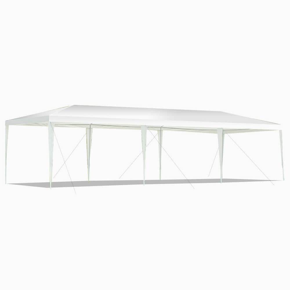 10 ft. x 30 ft. White Canopy for Event Graduation Wedding Party