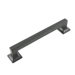 Studio Collection Pull 6-5/16 in. (160mm) Center to Center Matte Black Finish Zinc Bar Pull (1-Pack)