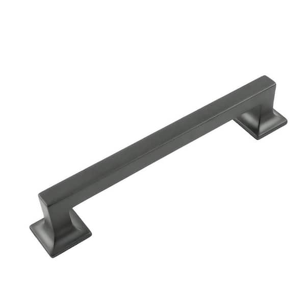 HICKORY HARDWARE Studio Collection Pull 6-5/16 in. (160mm) Center to Center Matte Black Finish Zinc Bar Pull (1-Pack)