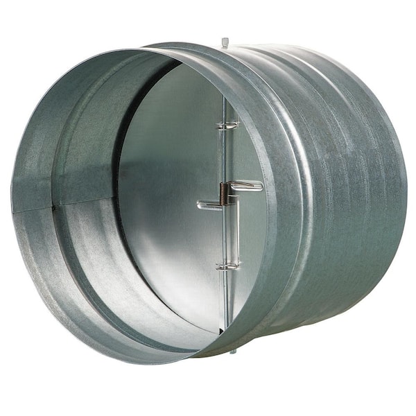 VENTS-US 5 in. Galvanized Back-Draft Damper with Rubber Seal