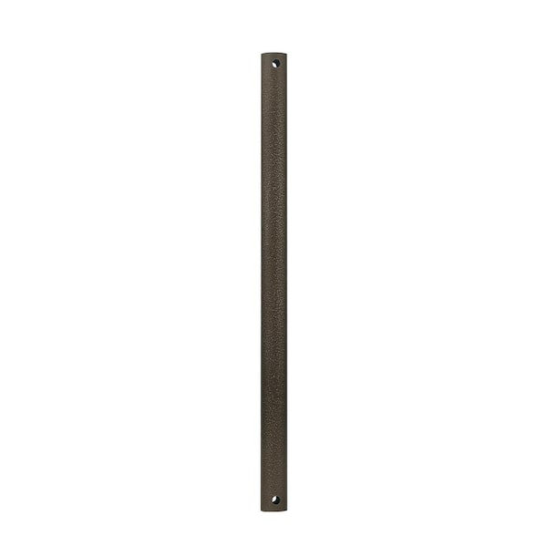 ARRANMORE LIGHTING & FANS 18 in. Charred Iron Steel Extension Downrod