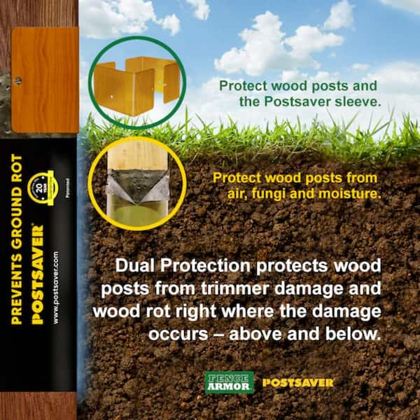 Post Protector Decay Protection 5.5-in x 5.5-in x 3-1/2-ft Cedar Tone Deck  Post Sleeve in the Deck Posts & Post Sleeves department at