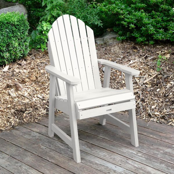Highwood Hamilton White Recycled Plastic Outdoor Dining Chair