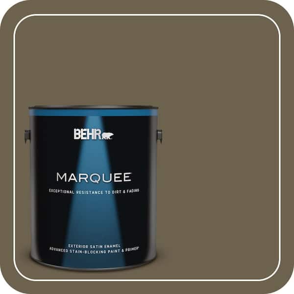 BEHR MARQUEE 1 gal. #N310-7 Classic Bronze Satin Enamel Exterior Paint & Primer