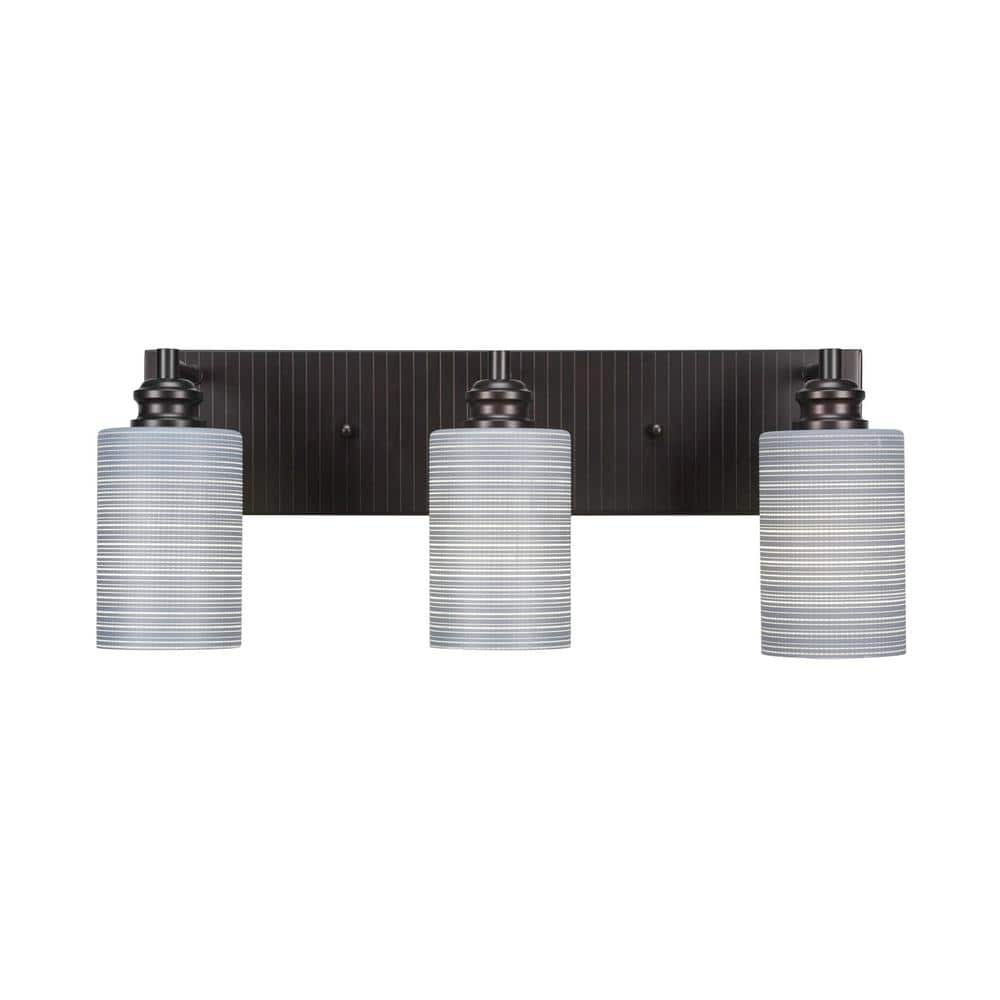 Albany 22.5 in. 3-Light Espresso Vanity Light