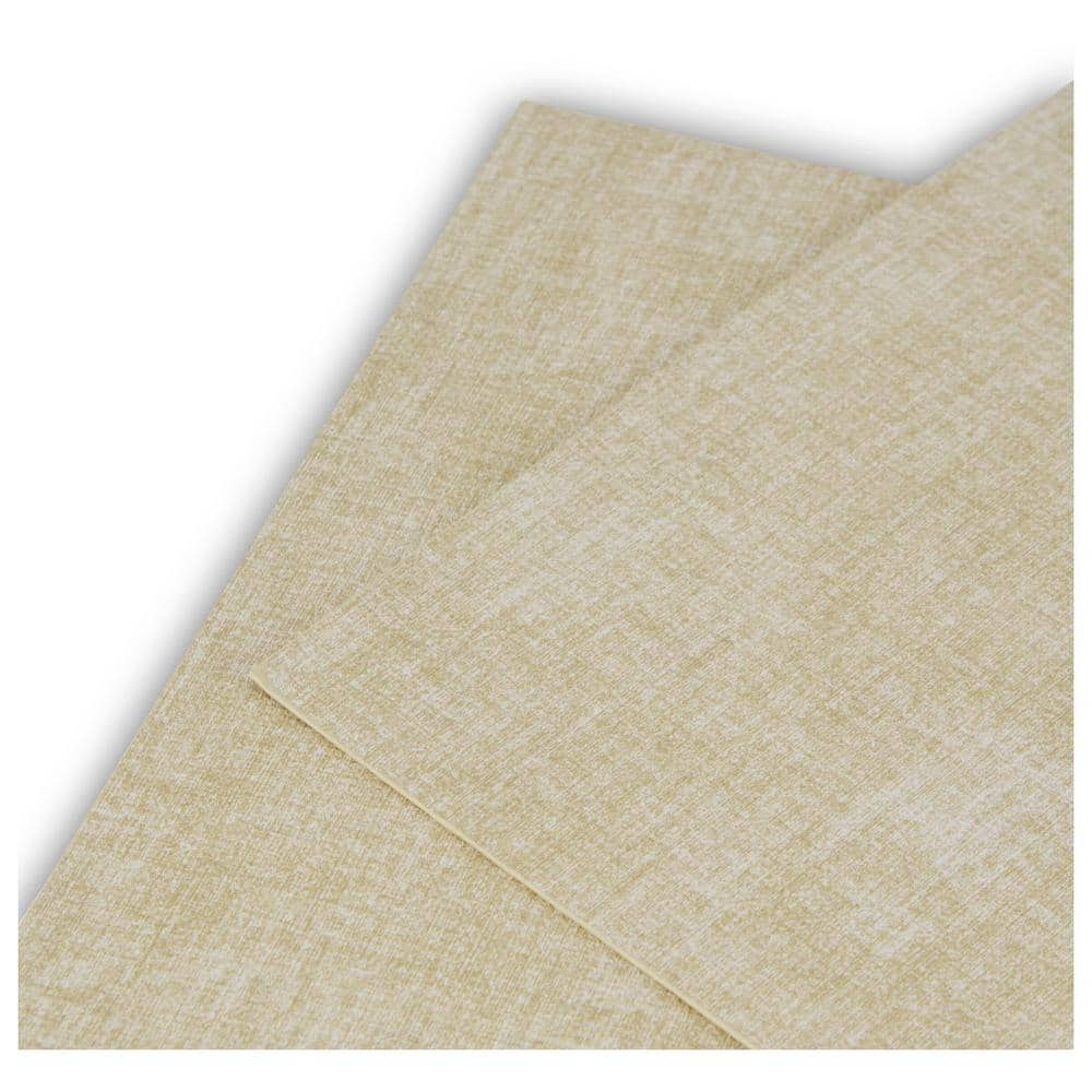 Linen to Natural Faux Leather Reversible Rectangular Placemats Set of 4