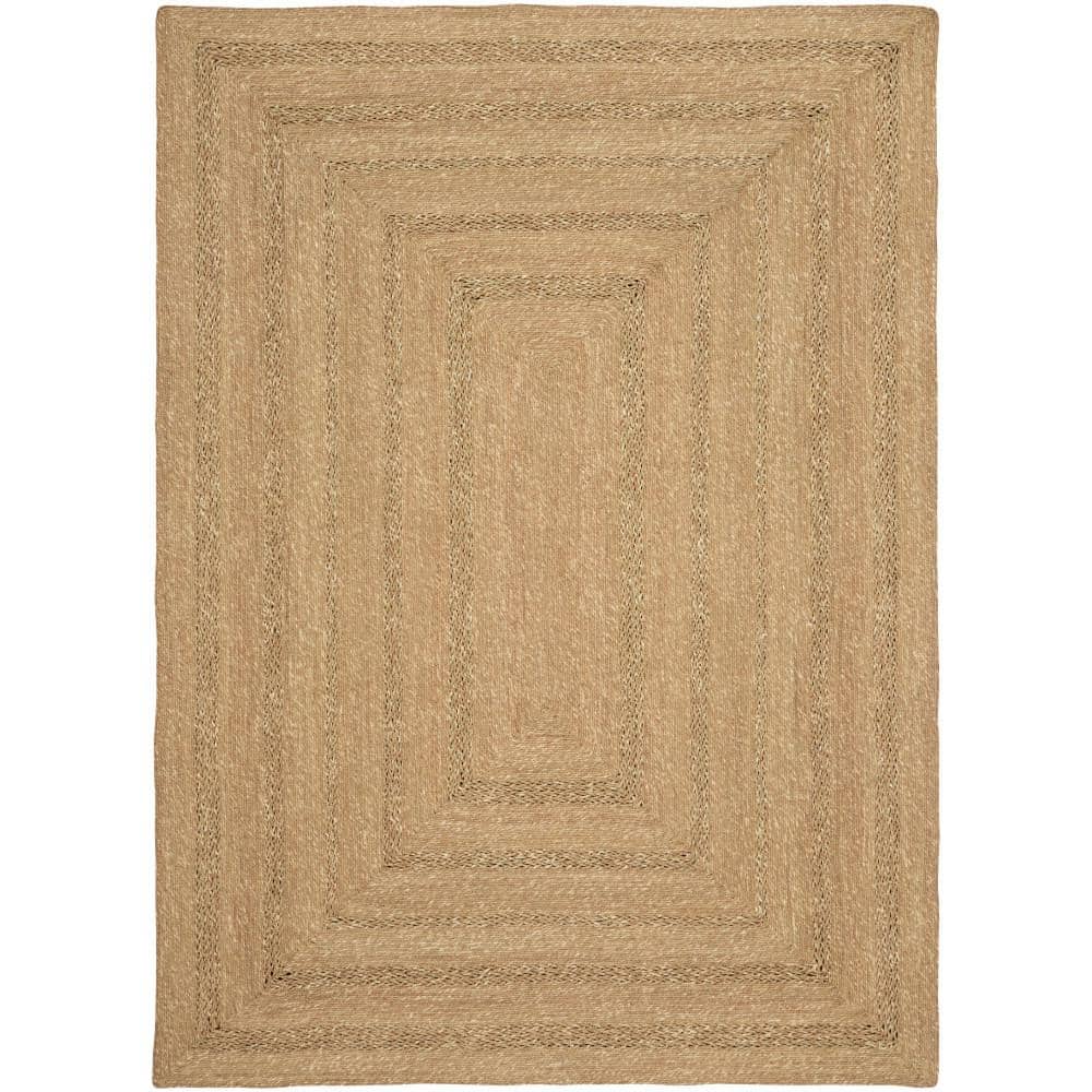 Natural Seagrass Handwoven Rectangular 5' x 7' Indoor/Outdoor Rug