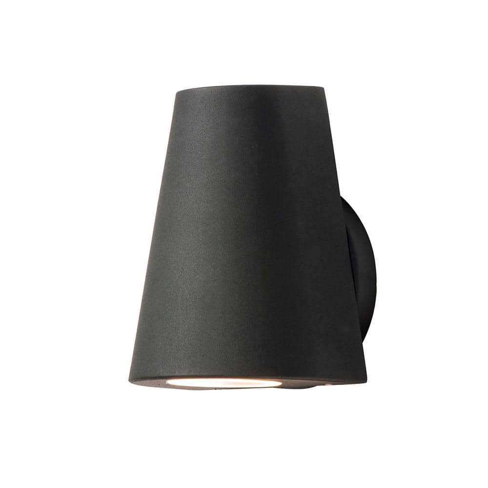 1-Light Black Integrated LED Outdoor Wall Lantern Sconce price history on PriceWatchPro