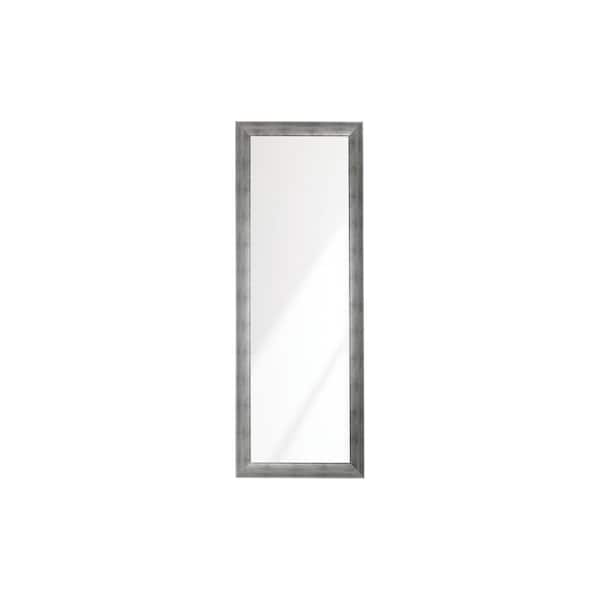 BrandtWorks 25.5 in. W x 70.5 in. H Swirled Historic Silver Wall Mirror