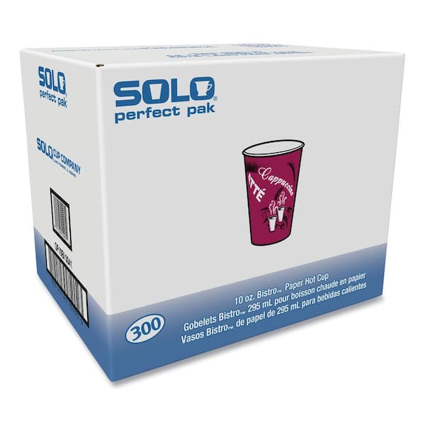 Solo Polycoated Hot Paper Cups 10 oz White