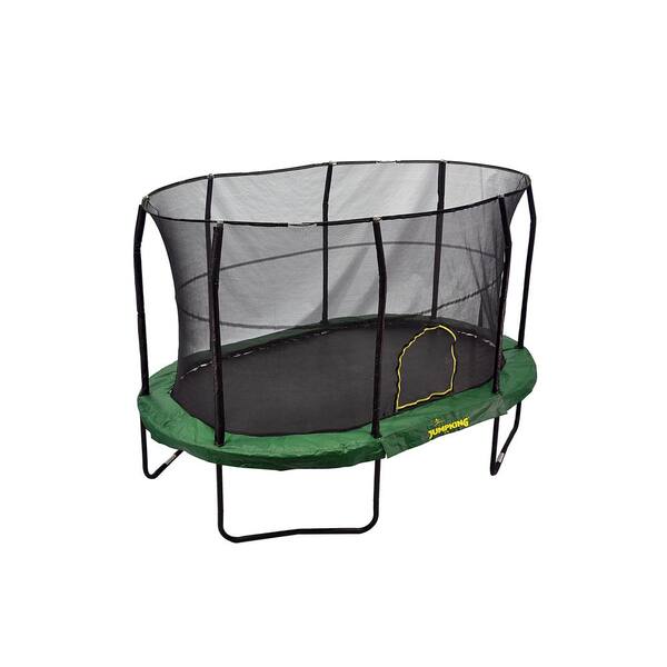 JUMPKING 9 ft. by 14 ft. Green Trampoline Enclosure Combo