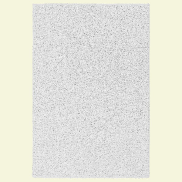 Garland Rug Southpointe Shag White 5 ft. x 7 ft. Solid Rectangle Area Rug