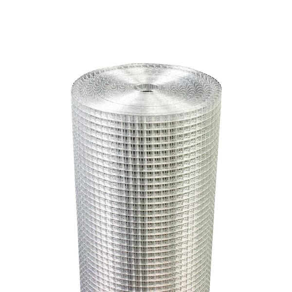 WRIGHTMASTER 4 ft. x 100 ft. 23-Gauge Hot-Dip Galvanized Welded Wire Fence Supports Garden Plant and Rabbit Cages Snake Fence