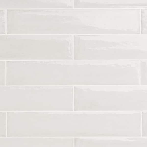 Ivy Hill Tile Tint Bianco 2.95 in. x 15.74 in. Polished Porcelain Wall Tile (14.2 Sq. ft./Case)