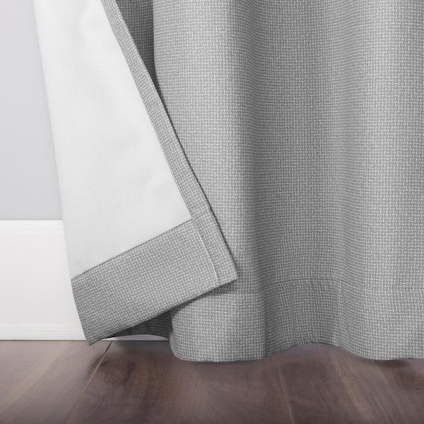 Sun Zero Lindstrom Textured Draft Shield Fleece Insulated Gray 40 in. W ...