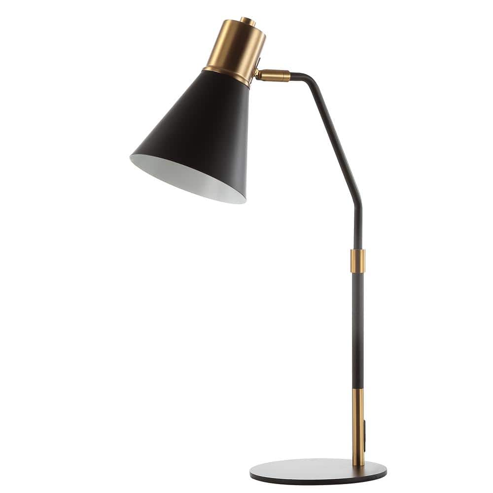 Apollo 22.5" Black and Brass Metal LED Task Lamp