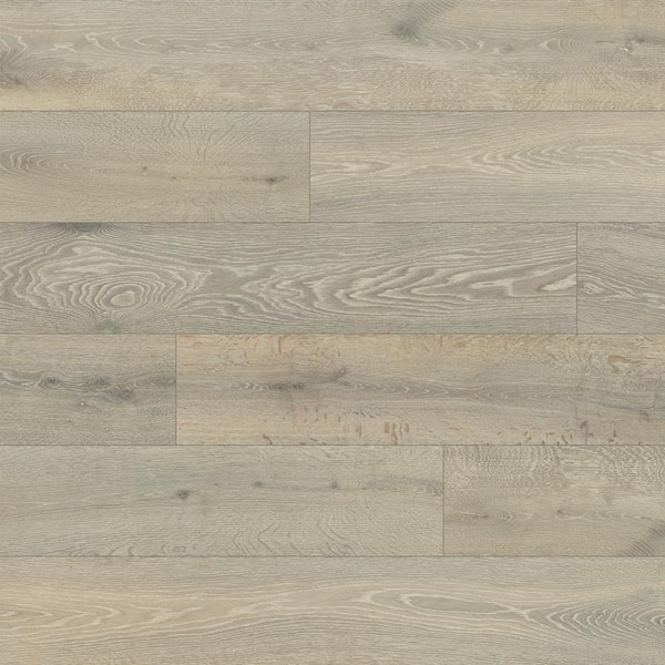 ASPEN FLOORING Take Home Sample-Morning Mist 6.5mm 30 Mil 9.45 in. x 7 in. Click Lock Waterproof Rigid Core Luxury Vinyl Plank Flooring