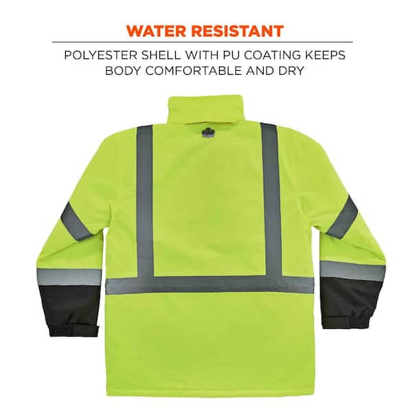 Ergodyne Men's 2X-Large Lime High Visibility Reflective Thermal