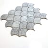 AVANT DECOR Seoul Carrara Fish Scales 9.25 in. x 11.88 in. 4 mm Stone Peel  and Stick Backsplash Tile (6.11 sq. ft./8-Pack) STC052 - The Home Depot
