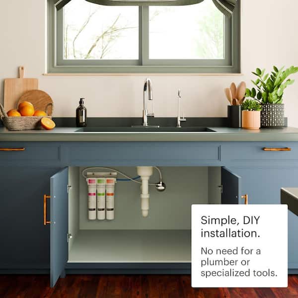 Waterdrop 3-stage Under Counter Filter System with Dedicated Faucet