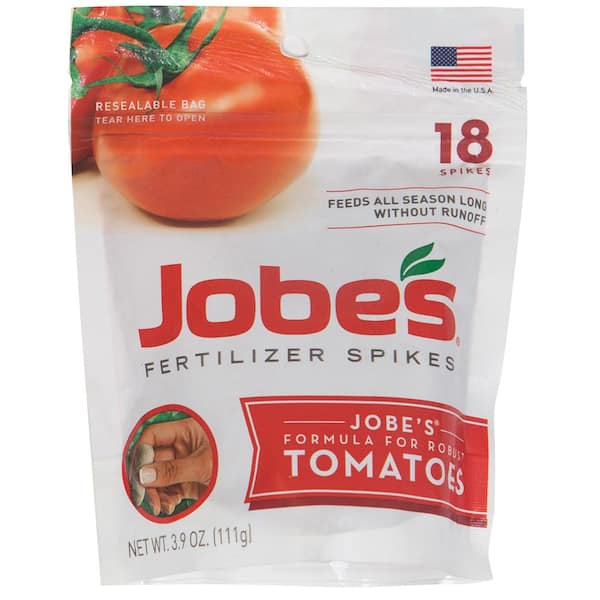 Jobe's 3.9 oz. Tomato Plant Food Fertilizer Spikes, (18-Pack)