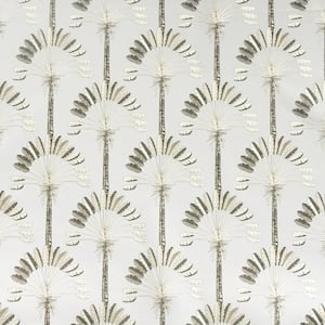 Palm Palace Cream and Gold Non-Woven Paste the Wall Strippable Wallpaper