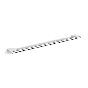 Ice 24 in. Wall Mounted Towel Bar in Polished Chrome