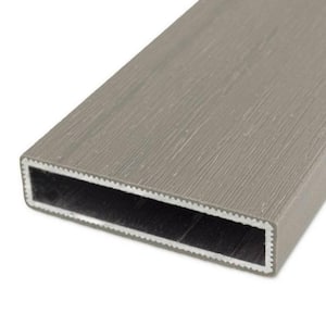 6 ft. WPC Capped 360 Composite Aluminum Rail for Picket Fencing - Driftwood