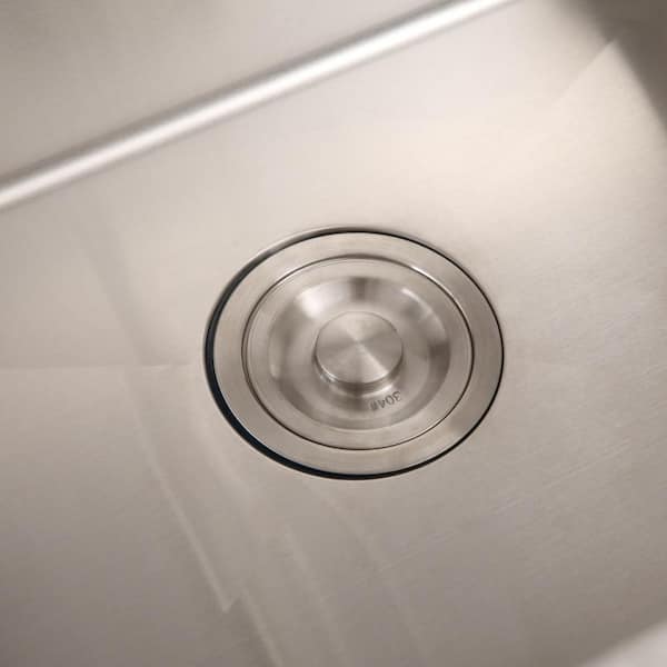 Flynama 24 in. D x 18.30 in. W Drop-In/Undermount Sink in Silver