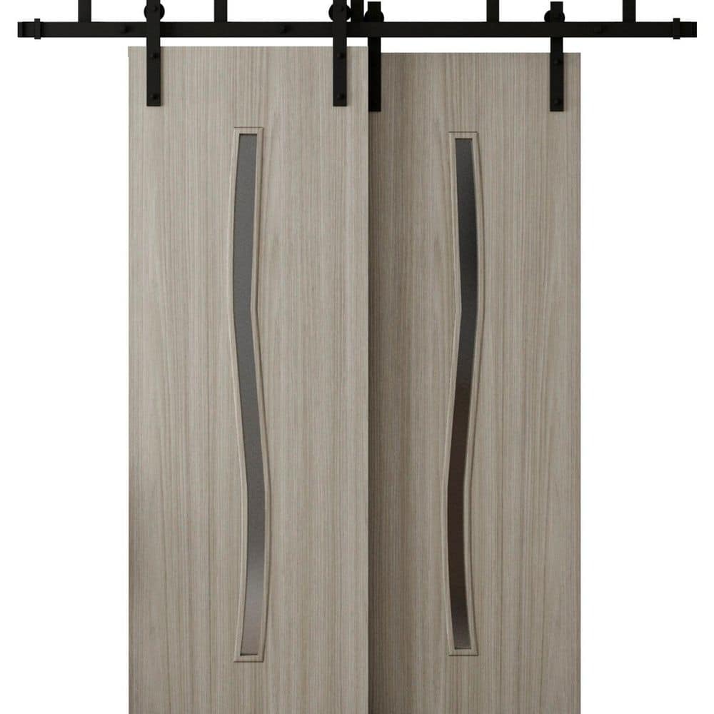3012 48 in. x 84 in. Sold Core Oak Franko Color Wood Sliding Barn Door with Hardware Kit price history on PriceWatchPro