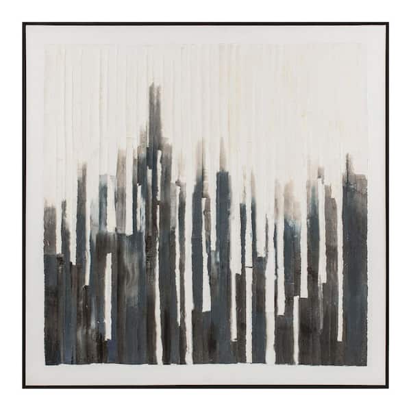 NADAAL STUDIOS Ingram Framed Art Print, Acrylic on Parchment with Solid Pine Wood Frame 40 in. x 40 in.