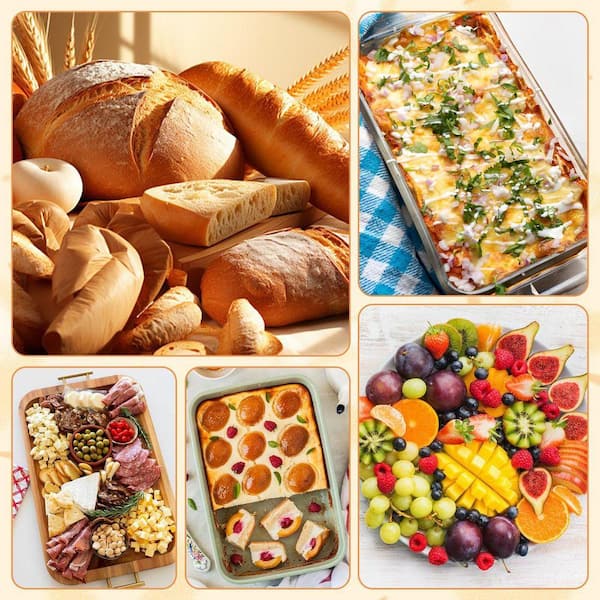 LAIFUCAM Stainless Steel Loaf Pan 6 pcs Non-Magnetic Metal Bread