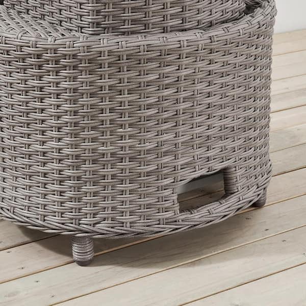 all weather wicker and acacia vance outdoor chair